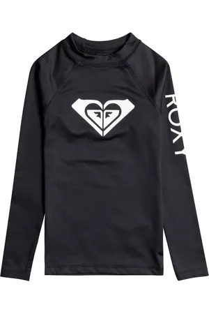 Roxy UV Zwemshirt voor tienermeisjes - Longsleeve - Whole Hearted - Antraciet - maat 152cm