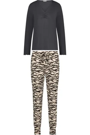 Ten Cate Night Dames Pyjama Set Long Sleeve Anthracite
