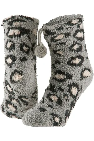 Apollo Huissokken/Slofsokken - Meisjes - Dierenprint Luipaard - anti slip 20-24