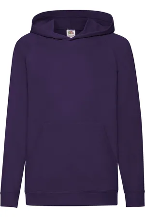 Fruit Of The Loom Kinderen Unisex Lichtgewicht Sweatshirt Met Capuchon / Hoodie