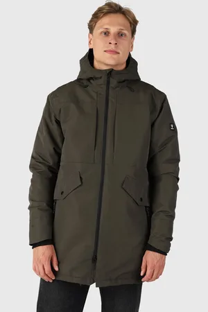 Brunotti Nelson Heren Parka Regenjas - Pine Green - L