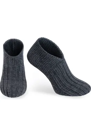 Knit Factory Miles Slofsokken - Sokken voor Dames en Heren - Gebreide sloffen - Huissokken -