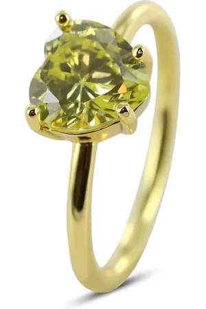Silventi 9SIL-22565 Zilveren Ring - Dames - Zirkonia - Hartje - 8 mm -
