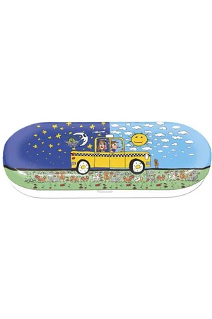 Fridolin Brillenkoker kunstenaar James Rizzi Taxi