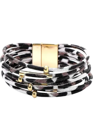 Montebello Armband lani - Pu Leer - 25mm - Magnetische Sluiting - 20cm