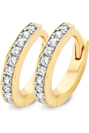 Blush Oorbellen 7129BZI - Geel en Wit (14Krt.) met Zirconia