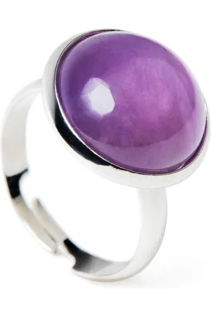 Zentana Amethist Edelsteen Ring - Verstelbaar - Wijsheid - Sieraden voor Vrouwen & Dames