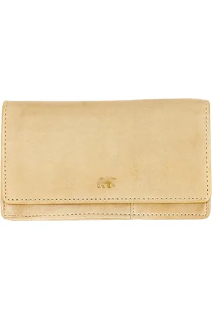 Bear Design Portemonnee / Portefeuille Dames - Ritsportemonnee - Leer - Emma - Beige