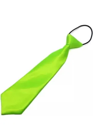 Akyol Stropdas - Groene stropdas - stropdas voor kinderen - 7 tot 12 jaar - Das - Pak - Outfit - Tie - -carnaval - Strik - vlinderstrik