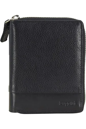 Bugatti Leren Portemonnee Atlanta Flap Wallet Zipp Zwart