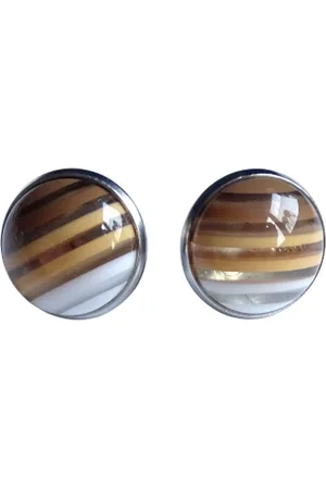 2 Love It Stripes - Oorknopjes - Stainless steel - Nikkelvrij - Diameter 12 mm - - Wit - Zilverkleurig