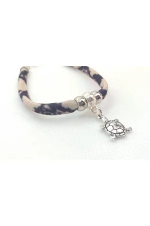2 Love It Snake /Black - Armband - Verstelbaar in maat - Elastisch - Dierenprint - DQ metaal - - Zilverkleurig - Zwart
