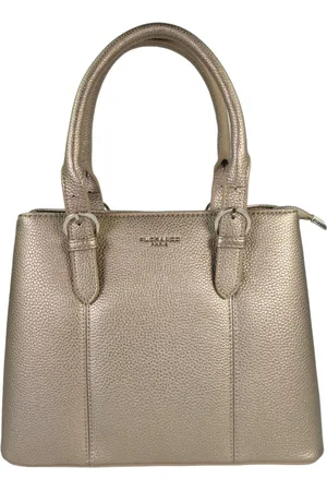 Flora & CO Trendy handtas - Dubbel handvat - goud