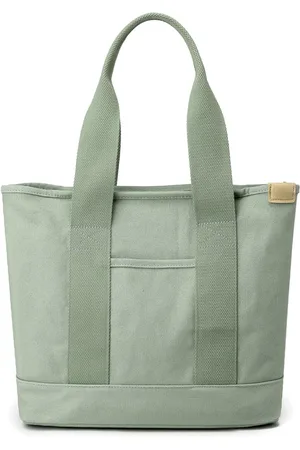 Merkloos Canvas Dames Tote Bag Casual Top Handle Satchel Handtassen met grote capaciteit Boodschappentas voor werkreizen