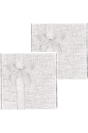Merkloos Sieradendoosje met strik - 6x stuks - - 9 x 9 cm - cadeaudoosjes - verpakking