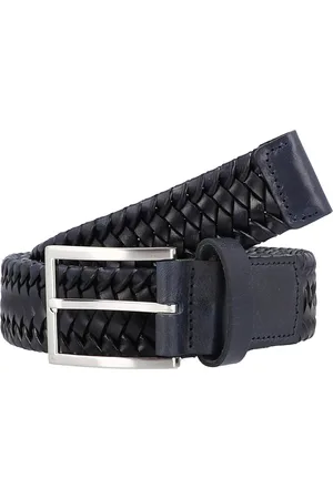 Lloyd Leren Riem Braided Men´s Belt W110 Blauw