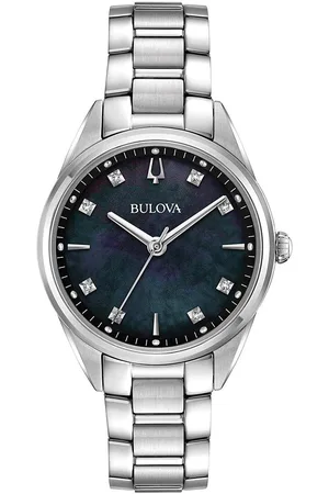 BULOVA Diamonds 96P198 Horloge - Staal - Zilverkleurig - Ø 32 mm