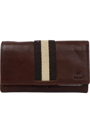 Bear Design Sweety XL Stripe Leren Overslagportemonnee