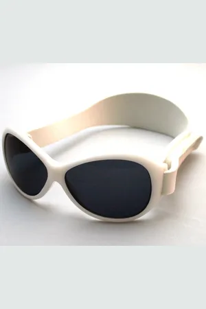 Banz UV-beschermende zonnebril voor kinderen - Retro - Wit - maat Onesize (2-5yrs)