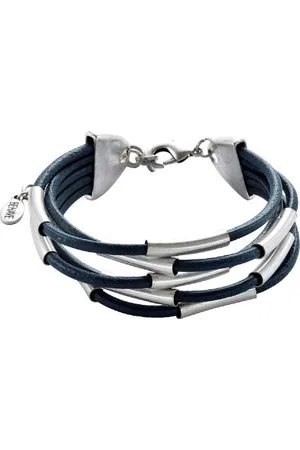 Behave Armband van imitatieleer met staafjes