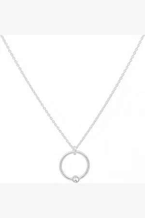 ARLIZI 2128 Ketting ring kristal hanger - sterling - 44 cm