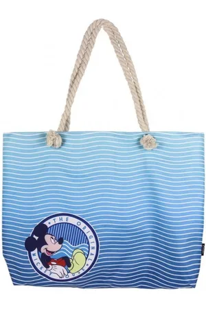 Mickey Mouse Strandtas 72926 Marineblauw Katoen