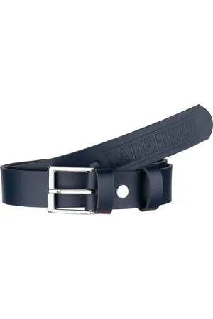 Ladeheid Kinderriem – Riem - Jongens - Broekriem - Verstelbaar - Leer – – 70 cm LA-EL-KIDS