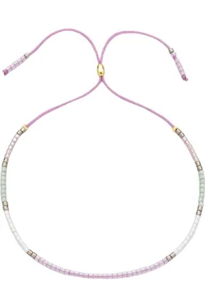 Lieve Jewels Fijne kralen armband Ibiza - Roze Groen - Dames