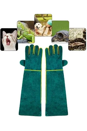 Merkloos Anti-bijt handschoenen voor dieren, werkhandschoenen voor bad, verzorging, hantering