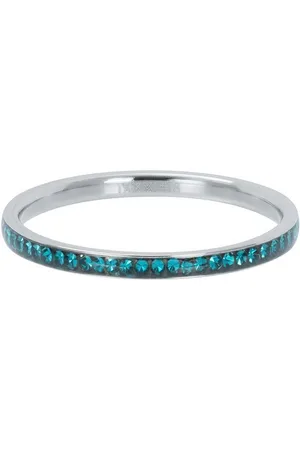 Ixxxi Jewelry - Vulring - Zilver/Turkoise - Zirconia Turquoise - 2mm