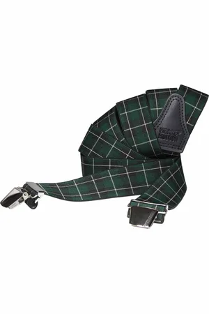 Pierre Mouton Tartan Bretel - Bretels - Volwassenen - Heren - - 140cm - 3 brede clips - XL - XXL
