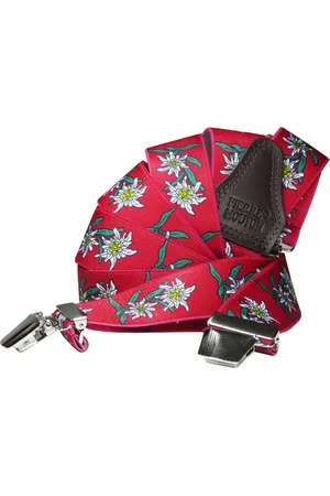 Pierre Mouton Edelweiss Bretel - Bretels - Volwassenen - Heren - - 140cm - 3 brede clips - XL - XXL