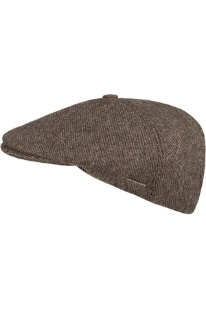 Hatland Cassius wollen flat cap voor heren en dames - - Small