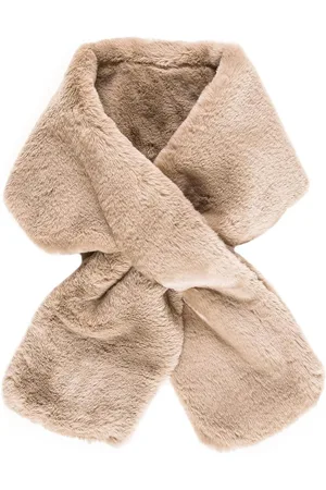 Merkloos Bontkraag Sjaal Vrouwen Faux Fur Lente Herfst Winter Jas Jurk - Lugo Collectie 10.- Kaki Eén