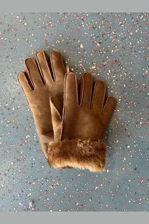 Merkloos Schapenvacht Handschoenen