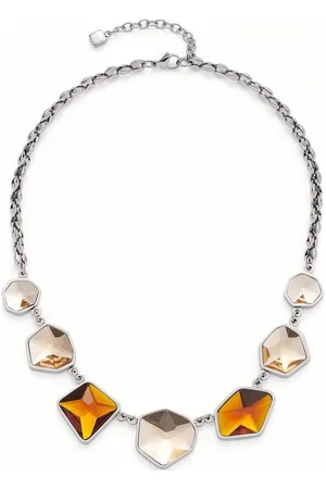 Leonardo Dames Ketting edelstaal / glas One Size 88098765