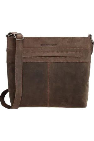 Hide & Stitches Idaho Crossbody Schoudertas - 100% Leder - - 100% Leer
