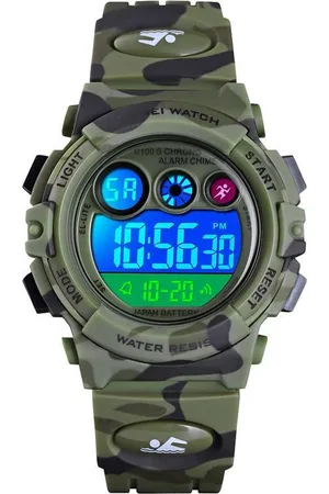 Lazy Cat Horloge Jongens - 38 mm - Groen