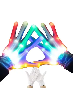 Merkloos Equivera Led Handschoenen - 6 modes - Lichtgevende Handschoenen - Feest Handschoenen - Festival Handschoenen