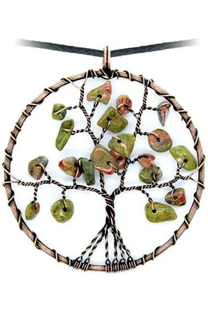 Bloom Unakiet levensboom hanger - 5 cm - ketting inclusief verstelbaar zwart koord