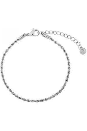 essentialistics Armband basic gedraaid - Volwassenen - - RVS (verkleurt niet) - 16 + 4cm Verlengkettinkje