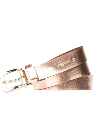 LEGEND Dames - Leren Riem - Metallic Roze - 95 cm
