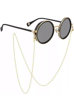 Akyol Brillenkoord - zonnebril - Goudkleurig - Bril - koord - cadeau voor dames - brillenkoord cadeau - brillenkoord vrouwen - brillenkoord dames - zonnebril koord - dames brillenkoord parel