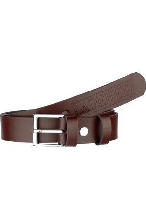 Ladeheid Kinderriem – Riem - Jongens - Broekriem - Verstelbaar - Leer – – 70 cm LA-EL-KIDS