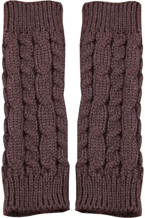 Merkloos Dames Handschoenen Donker Bruin