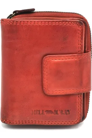 Hillburry Portemonnee Gewassen Leer - met RFID - soepel kwaliteitsleer - veel opbergvakjes - (bxhxd) ca. 10,5cm x 8,5cm x 2,5cm