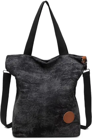 Merkloos Canvas handtas voor dames, schoudertas, casual, multifunctionele schoudertas, groot, voor werk, school, shopper, casual, dagelijks gebruik