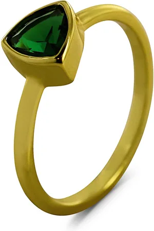 Silventi 9SIL-22698 Zilveren Ring - Dames - Zirkonia - Driehoek - - 7,6 x 7,6 mm