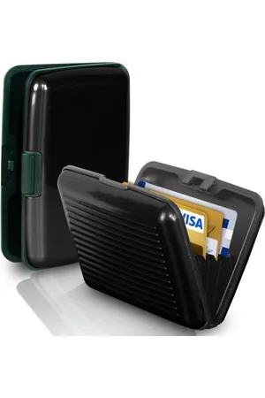 Merkloos Premium Creditcardhouder - alu Pasjeshouder - Aluminium - / Black