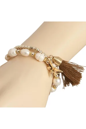 Clayre & Eef Kunststof Armband bruin - B0101149